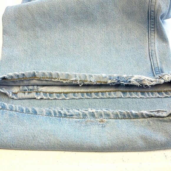 Agolde Minka Jeans Wide Leg High Rise Cargo Pockets Light Wash Denim 27 - Picture 9 of 11